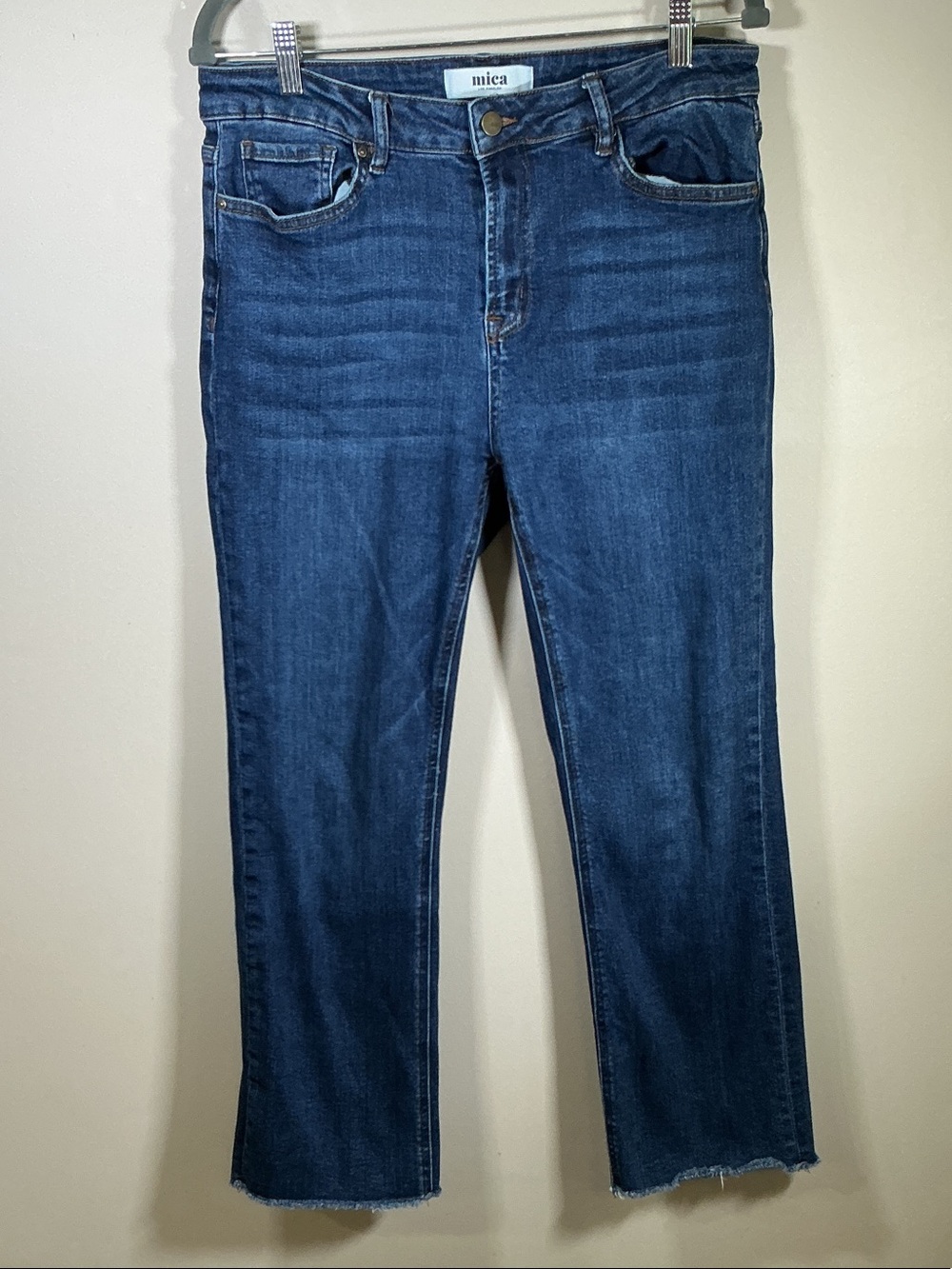 Mica Straight-Leg Jeans in Dark Blue Wash